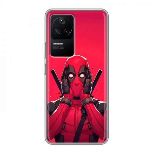 Дизайнерский силиконовый чехол для Xiaomi Poco F4 Дедпул Deadpool