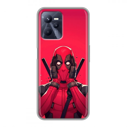 Дизайнерский силиконовый чехол для Realme C35 Дедпул Deadpool