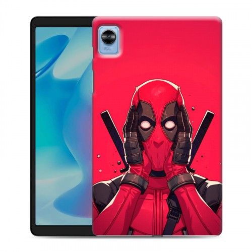 Дизайнерский силиконовый чехол для Realme Pad Mini Дедпул Deadpool