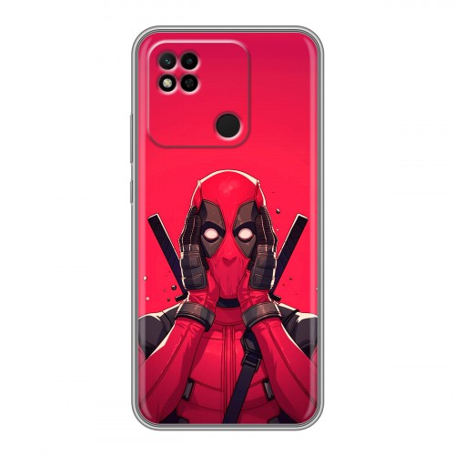 Дизайнерский силиконовый чехол для Xiaomi Redmi 10A Дедпул Deadpool