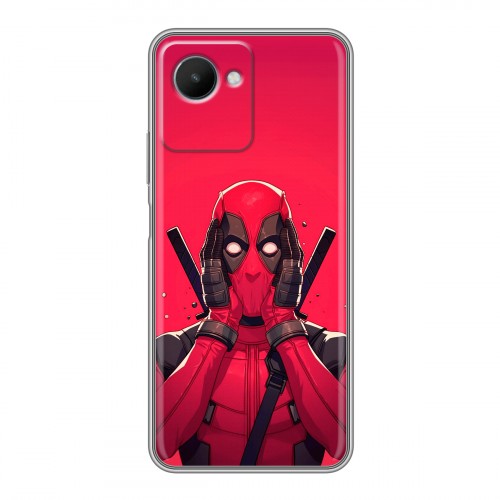 Дизайнерский силиконовый чехол для Realme C30s Дедпул Deadpool