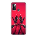 Дизайнерский силиконовый чехол для Tecno Spark 7 Дедпул Deadpool