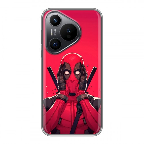Дизайнерский силиконовый чехол для Huawei Pura 70 Дедпул Deadpool