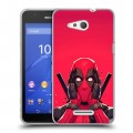 Дизайнерский пластиковый чехол для Sony Xperia E4g Дедпул Deadpool