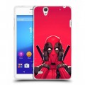Дизайнерский пластиковый чехол для Sony Xperia C4 Дедпул Deadpool