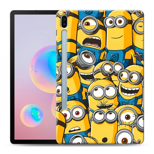 Дизайнерский силиконовый чехол для Samsung Galaxy Tab S6 Миньоны