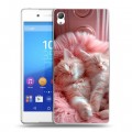 Дизайнерский пластиковый чехол для Sony Xperia Z3+ котята котики