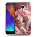 Дизайнерский пластиковый чехол для Meizu MX5 котята котики