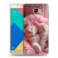 Дизайнерский силиконовый чехол для Samsung Galaxy A9 котята котики