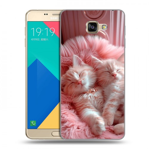 Дизайнерский силиконовый чехол для Samsung Galaxy A9 котята котики