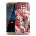 Дизайнерский пластиковый чехол для ZTE Axon 7 котята котики