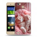 Дизайнерский пластиковый чехол для Huawei GR3 котята котики
