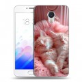 Дизайнерский пластиковый чехол для Meizu M3E котята котики