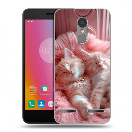 Дизайнерский пластиковый чехол для Lenovo K6 котята котики