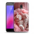 Дизайнерский пластиковый чехол для Meizu M6 котята котики