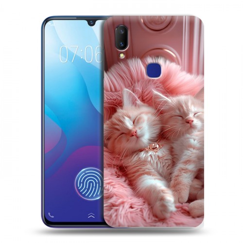 Дизайнерский пластиковый чехол для Vivo V11i котята котики