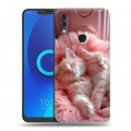 Дизайнерский силиконовый чехол для Alcatel 5V котята котики