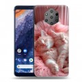 Дизайнерский пластиковый чехол для Nokia 9 PureView котята котики