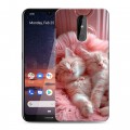 Дизайнерский силиконовый чехол для Nokia 3.2 котята котики