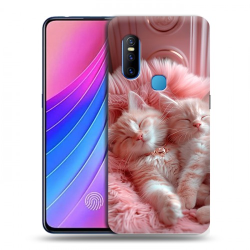 Дизайнерский пластиковый чехол для Vivo V15 котята котики