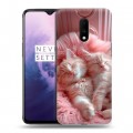 Дизайнерский пластиковый чехол для OnePlus 7 котята котики