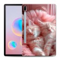 Дизайнерский силиконовый чехол для Samsung Galaxy Tab S6 котята котики