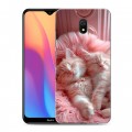 Дизайнерский пластиковый чехол для Xiaomi RedMi 8A котята котики