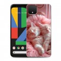 Дизайнерский пластиковый чехол для Google Pixel 4 котята котики