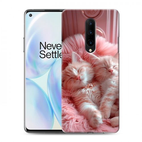 Дизайнерский пластиковый чехол для OnePlus 8 котята котики