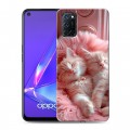 Дизайнерский пластиковый чехол для OPPO A52 котята котики