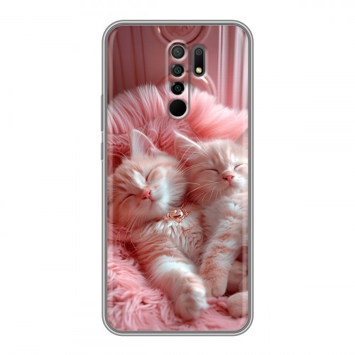 Дизайнерский силиконовый чехол для Xiaomi RedMi 9 котята котики