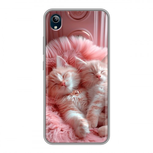 Дизайнерский силиконовый чехол для Vivo Y91C котята котики