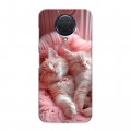 Дизайнерский силиконовый с усиленными углами чехол для Nokia G20 котята котики