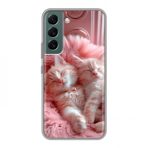Дизайнерский силиконовый чехол для Samsung Galaxy S22 котята котики