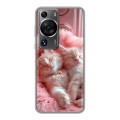 Дизайнерский силиконовый чехол для Huawei P60 котята котики
