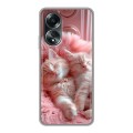Дизайнерский силиконовый чехол для OPPO A58 4G котята котики