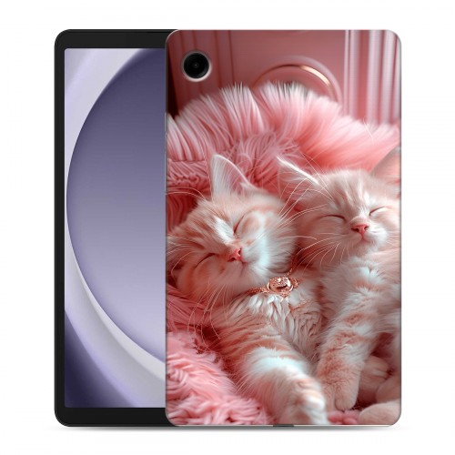 Дизайнерский силиконовый чехол для Samsung Galaxy Tab A9 котята котики