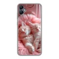 Дизайнерский силиконовый чехол для Samsung Galaxy A05 котята котики