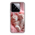 Дизайнерский силиконовый чехол для Xiaomi 14 котята котики