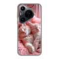 Дизайнерский силиконовый чехол для Huawei Pura 70 Pro котята котики