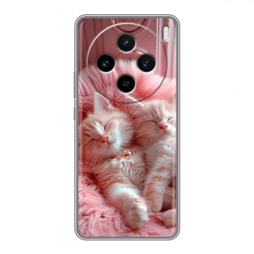 Дизайнерский силиконовый чехол для Vivo X100 котята котики