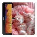 Дизайнерский силиконовый чехол для Samsung Galaxy Note 10.1 2014 editon котята котики