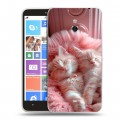 Дизайнерский пластиковый чехол для Nokia Lumia 1320 котята котики