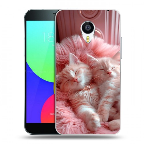 Дизайнерский пластиковый чехол для Meizu MX4 котята котики
