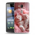 Дизайнерский пластиковый чехол для Acer Liquid E3 котята котики
