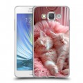 Дизайнерский пластиковый чехол для Samsung Galaxy A5 котята котики