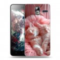 Дизайнерский силиконовый чехол для Lenovo S580 Ideaphone котята котики