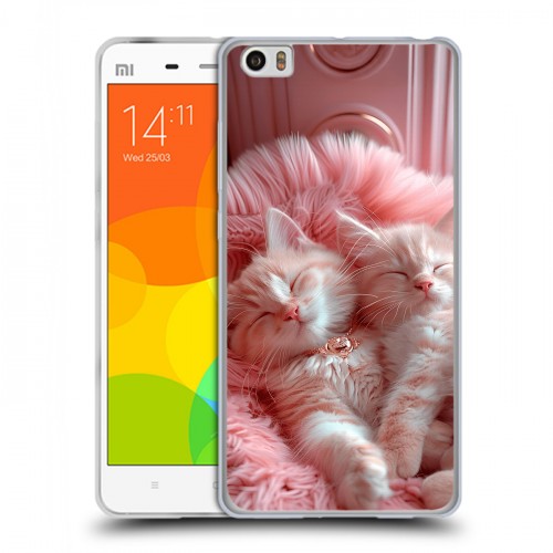 Дизайнерский пластиковый чехол для Xiaomi Mi Note котята котики