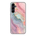 Дизайнерский силиконовый чехол для Samsung Galaxy A35 розовый мрамор