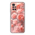 Дизайнерский силиконовый чехол для Xiaomi Redmi 10 Розы цветы